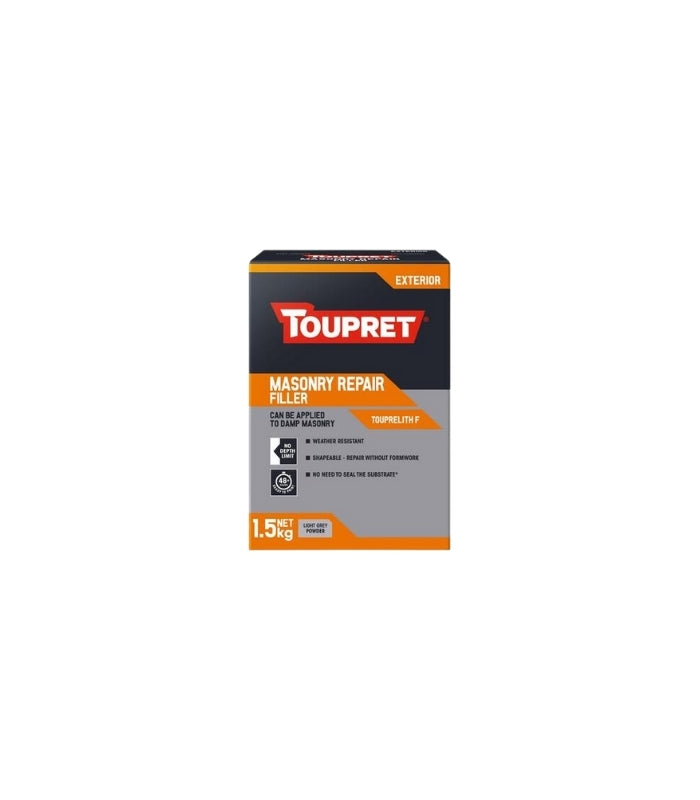 Toupret Exterior Masonry Repair Filler (Touprelith F) - 1.5Kg