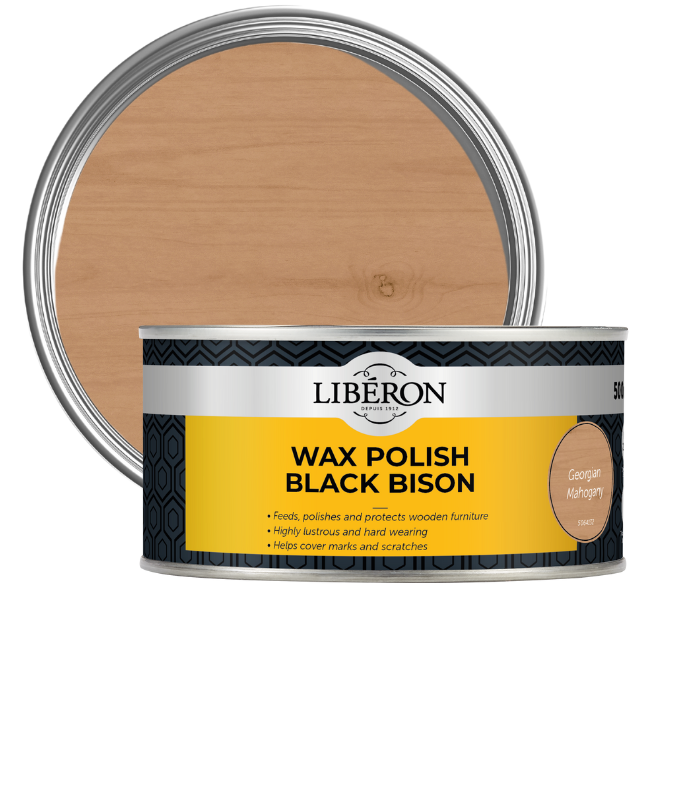 Liberon Wax Polish Black Bison Paste - Georgian Mahogany - 500ml