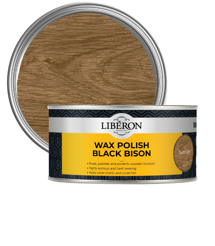 Liberon Wax Polish Black Bison Paste - Tudor Oak - 500ml