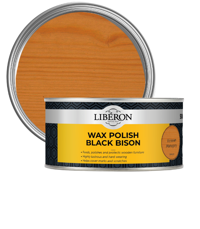 Liberon Wax Polish Black Bison Paste - Victorian Mahogany - 500ml