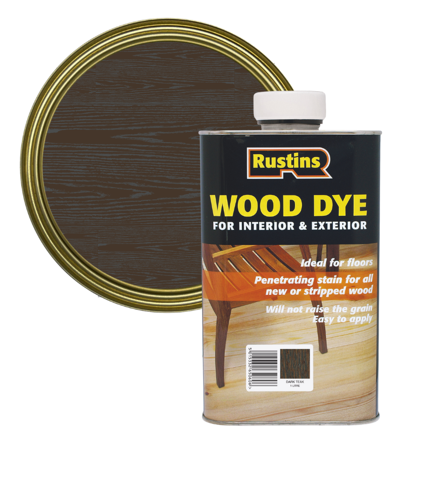Rustins Wood Dye - Dark Teak - 1 Litre