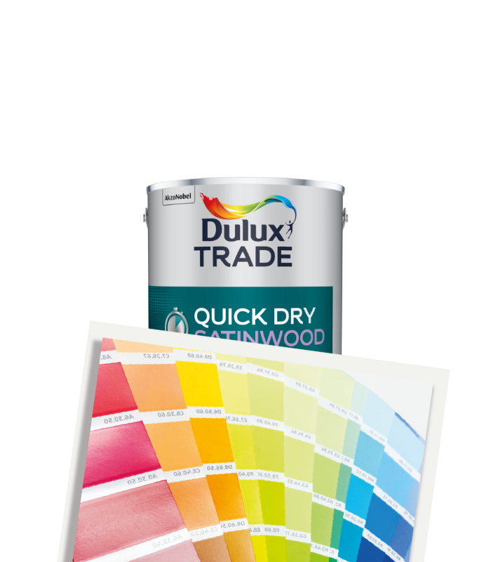 Dulux Trade Quick Dry Satinwood 1L - Tinted Mixed Colour