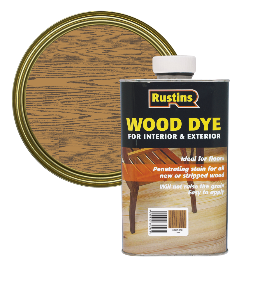 Rustins Wood Dye - Light Oak - 1 Litre