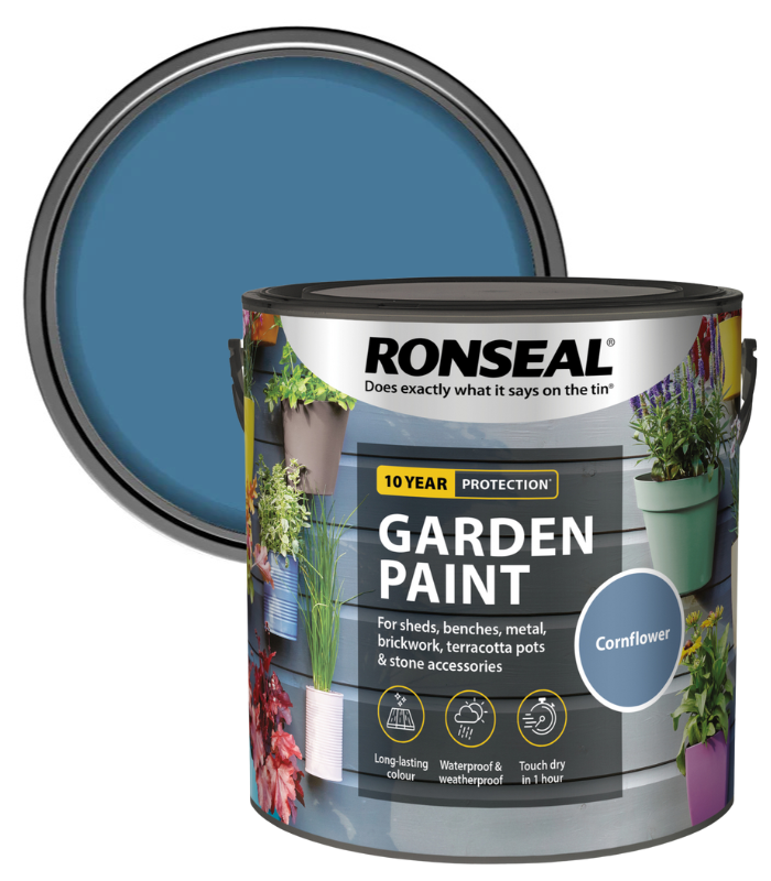 Ronseal Garden Paint - Cornflower - 2.5 Litre