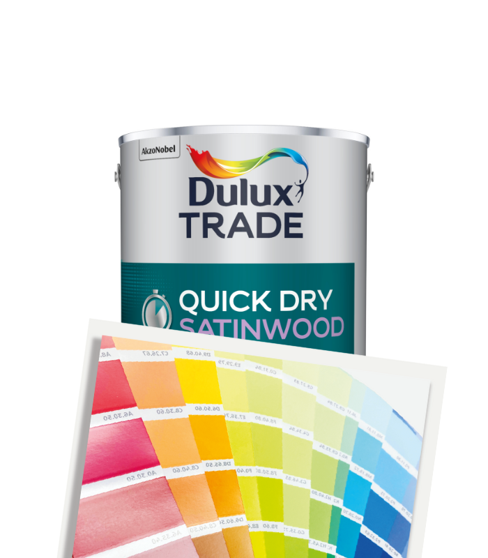 Dulux Trade Quick Dry Satinwood 2.5L - Tinted Mixed Colour