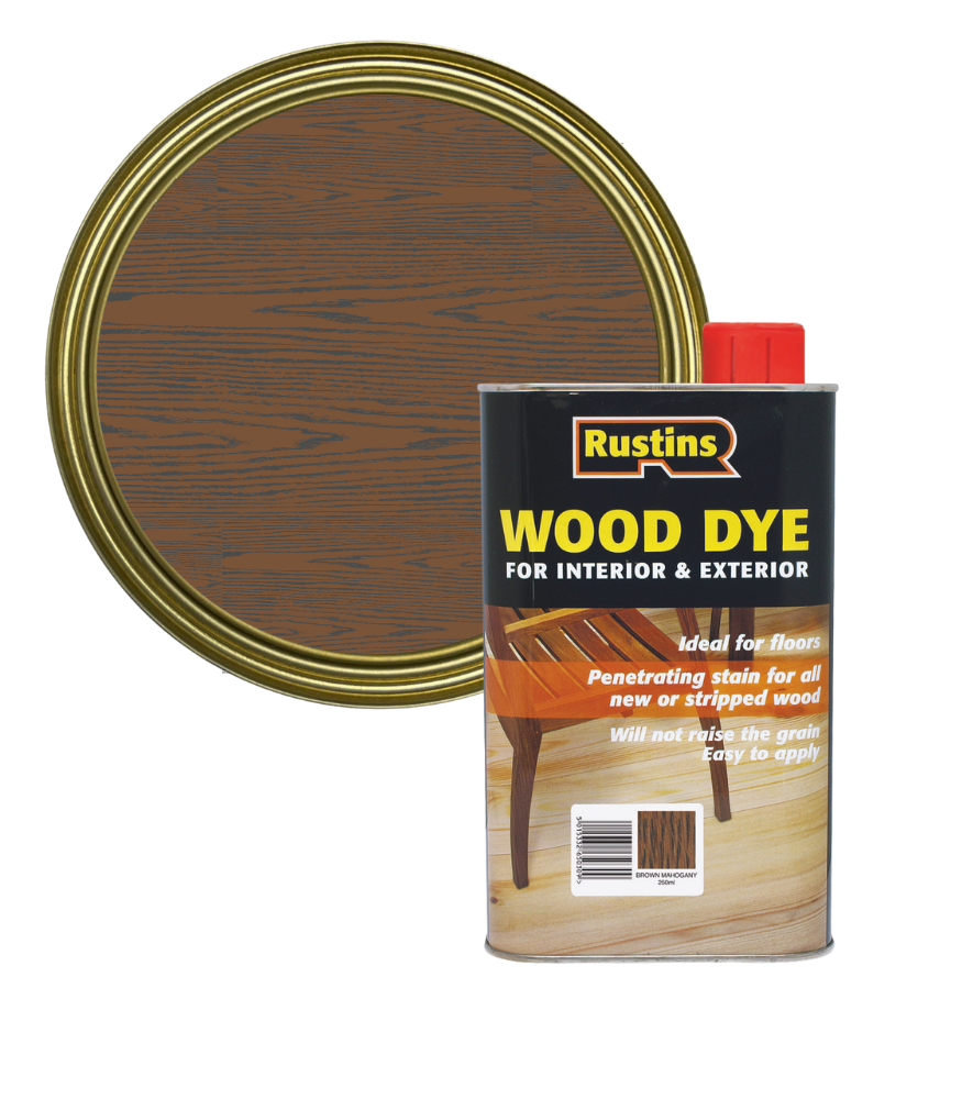Rustins Wood Dye - Brown Mahogany - 250ml