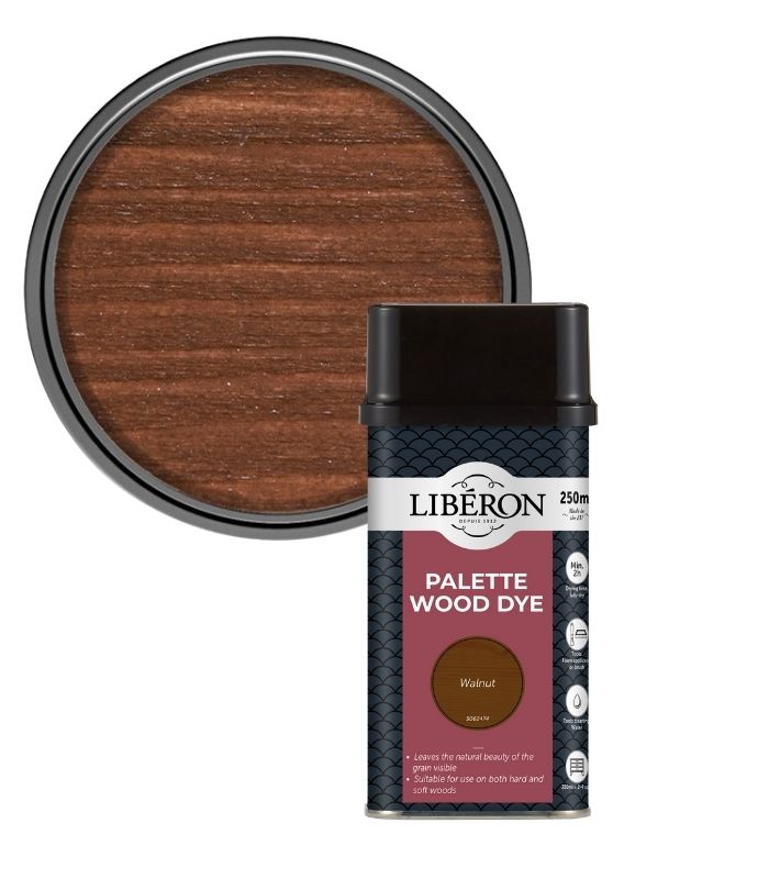 Liberon Interior Floor and Woodwork Palette Wood Dye - Walnut - 250ml