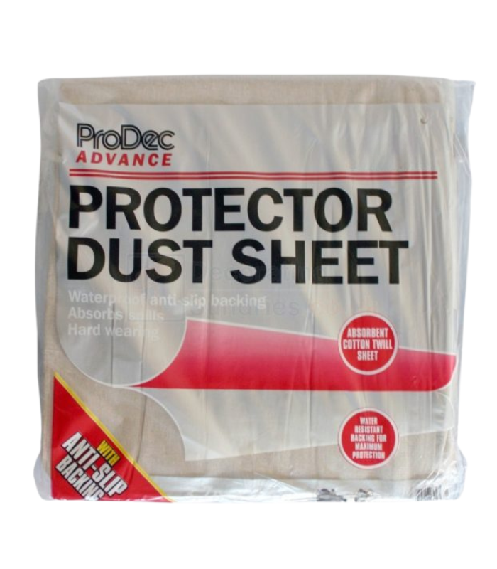 ProDec Protector Dust Sheet - Waterproof and Anti Slip - 3.7m x 3.7m (12' x 12')