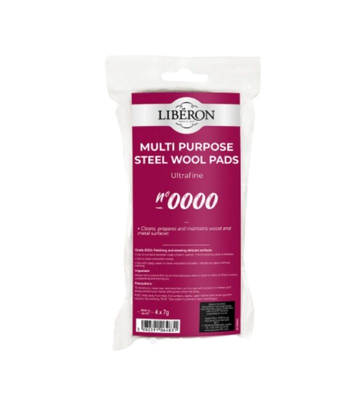 Liberon Steel Wire Wool - 0000 Ultra fine - 4 x 7g
