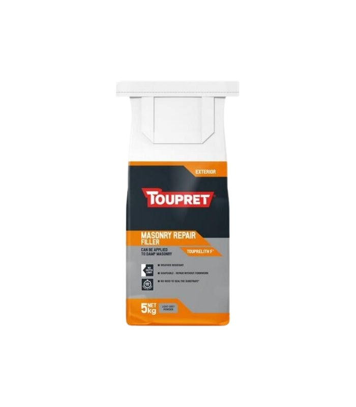 Toupret Exterior Masonry Repair Filler (Touprelith F) - 5Kg