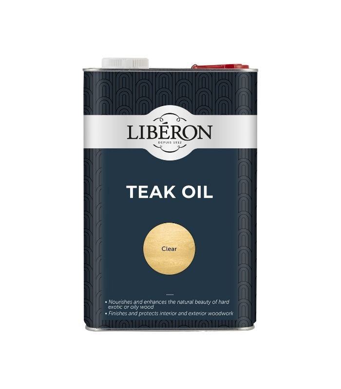 Liberon Teak Oil - With UV Filters - 5 Litre