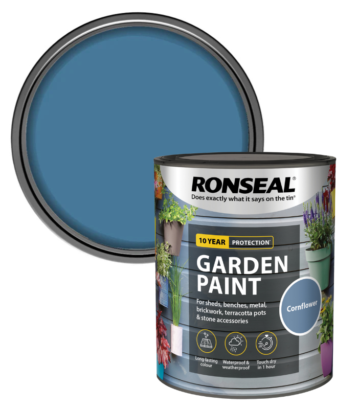 Ronseal Garden Paint - Cornflower - 750ml