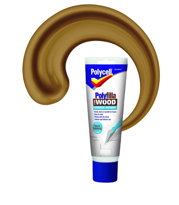 Polycell Polyfilla Wood Filler General Repairs - Ready Mixed Tube - Medium - 75g