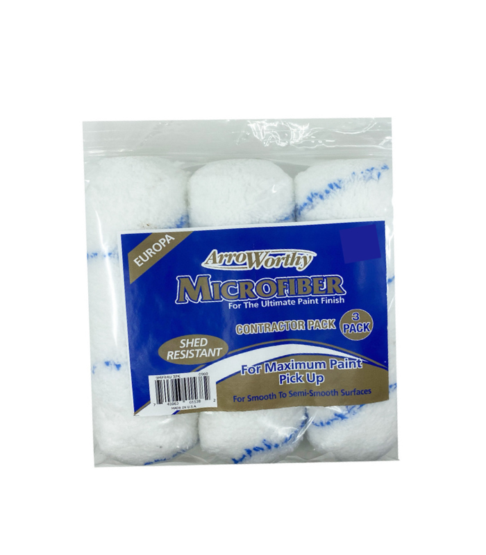 Arroworthy Microfiber Nap Jumbo Cage Roller Refill 3 Pack - 9 Inch