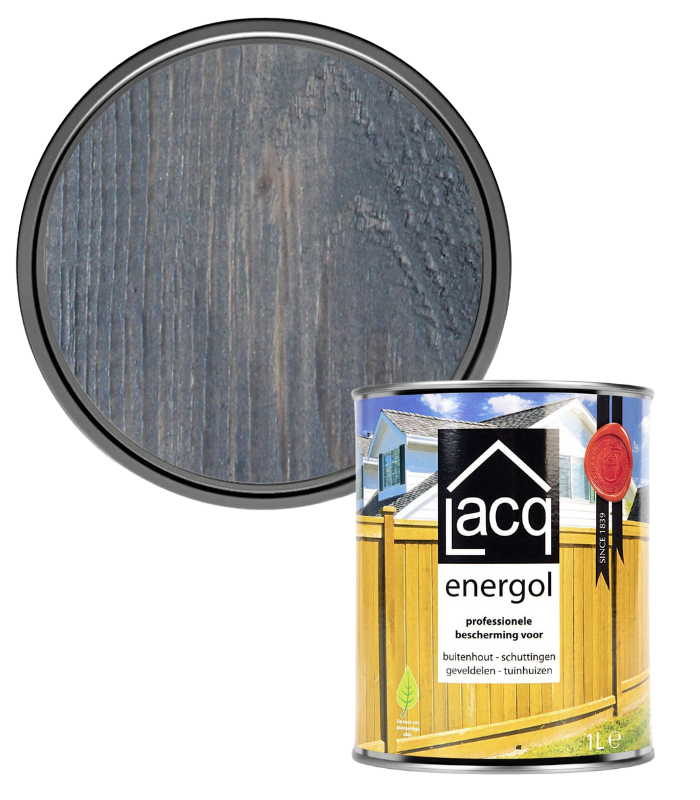 Lacq Energol Premium Wood Stain - Anthracite - 1 Litre