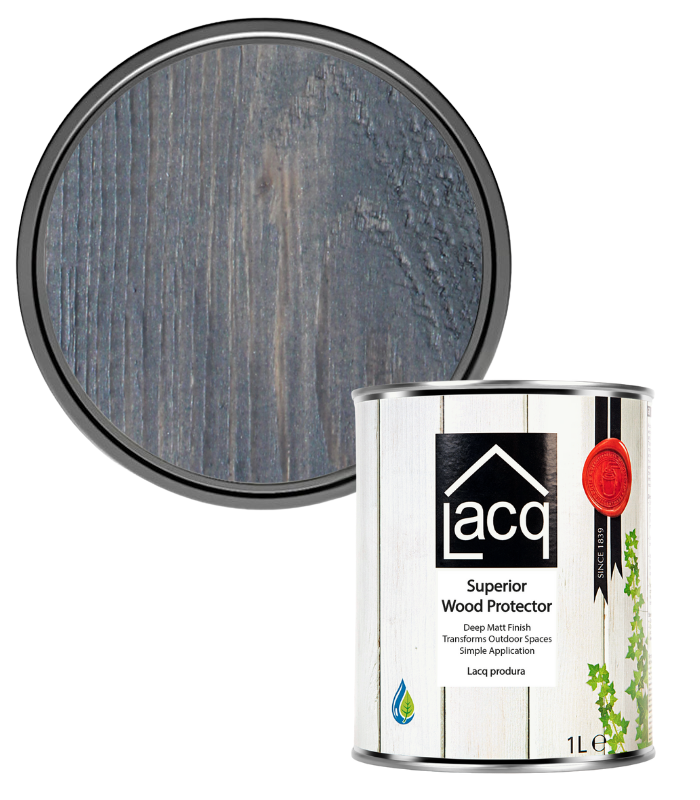 Lacq Produra Superior Wood Protector - Anthracite - 1 Litre
