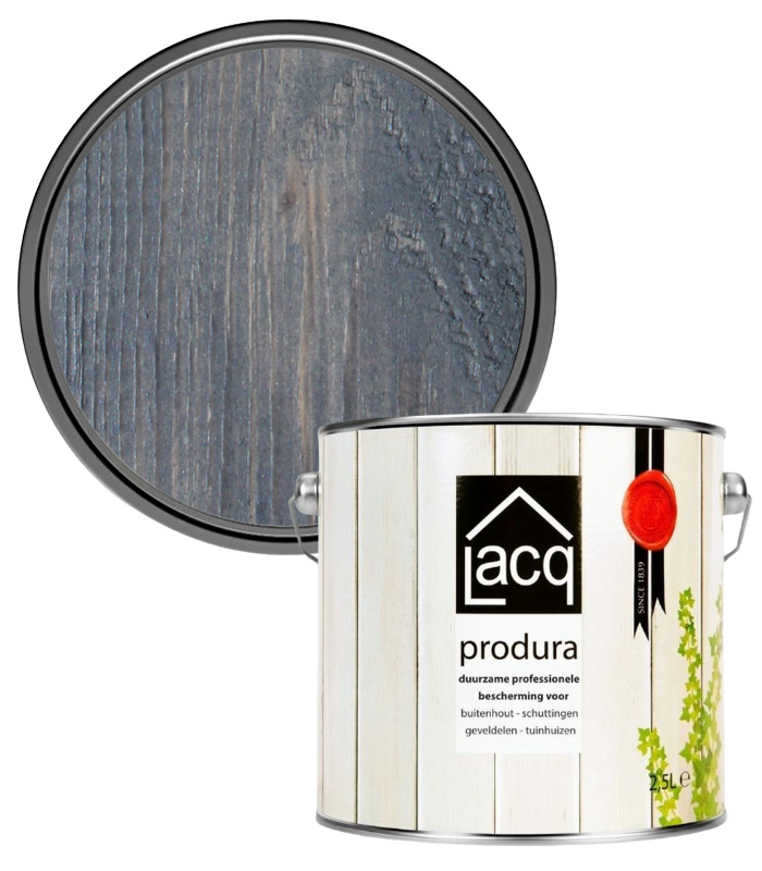 Lacq Produra Superior Wood Protector - Anthracite - 2.5 Litre