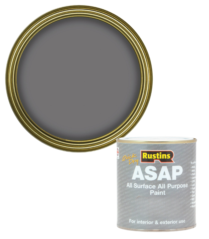 Rustins Quick Dry ASAP Paint - Grey - 500ml