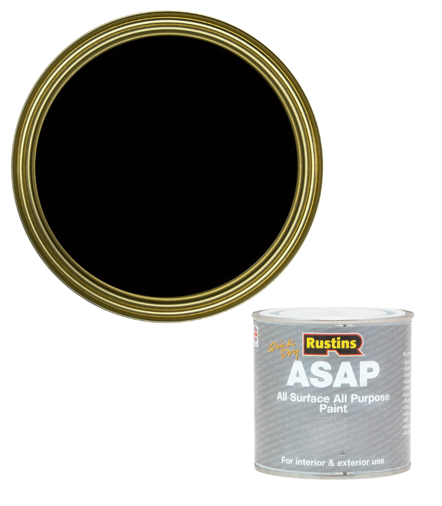 Rustins Quick Dry ASAP Paint - Black - 250ml
