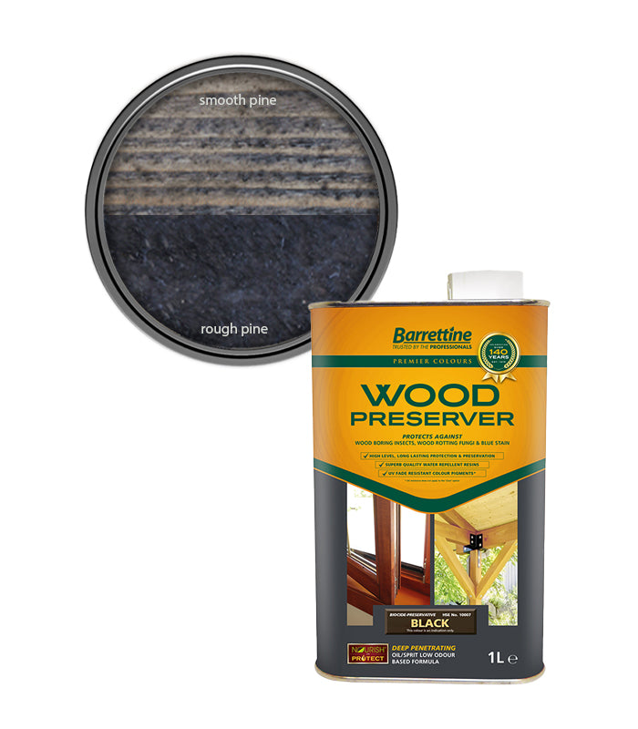 Barrettine Wood Preserver - Black - 1L
