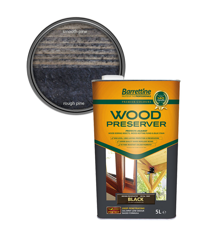 Barrettine Wood Preserver - Black - 5L