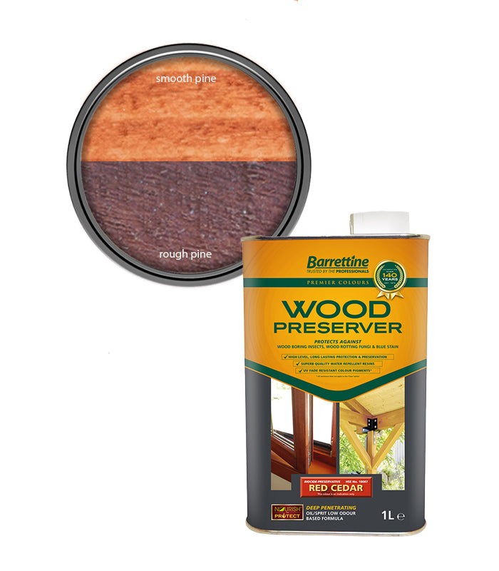 Barrettine Wood Preserver - Red Cedar - 1L