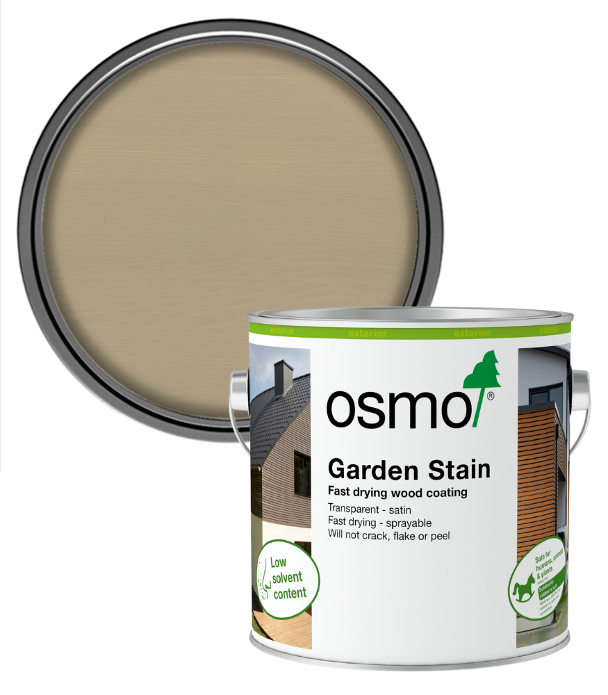 Osmo Garden Stain Satin - Balsalt Grey - 2.5L