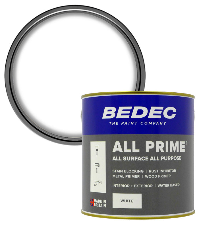 Bedec All Prime Paint - White - 2.5 Litres
