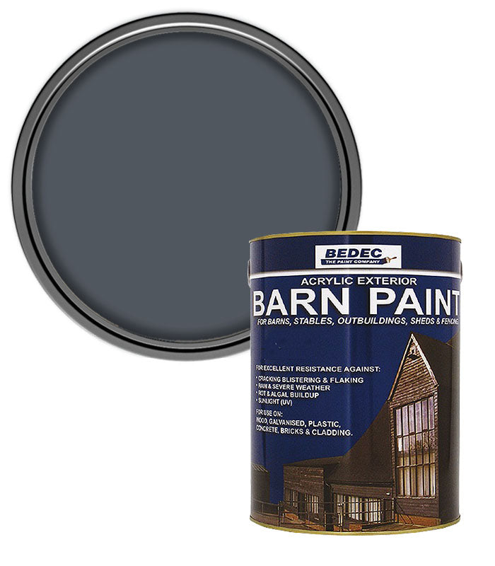 Bedec Barn Paint - Semi-Gloss - Battleship Grey - 2.5L