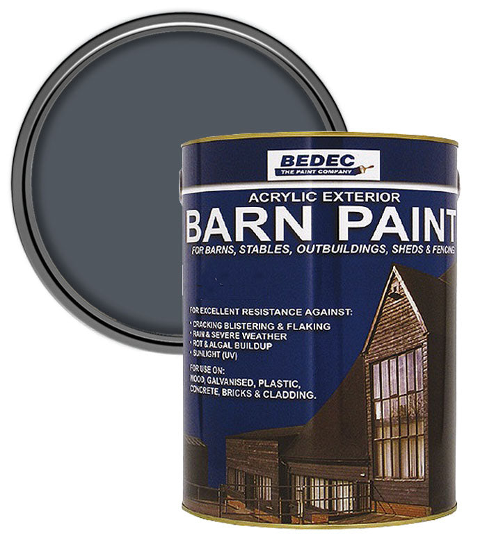 Bedec Barn Paint - Semi-Gloss - Battleship Grey - 5L