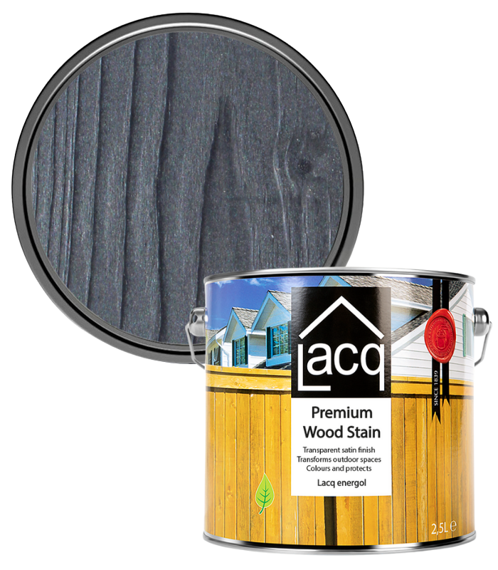 Lacq Energol Premium Wood Stain - Black - 2.5 Litre