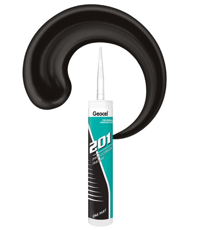 Geocel 201 Polymer Mastic Sealant (Polysulphide) 380ml Cartridge - Black