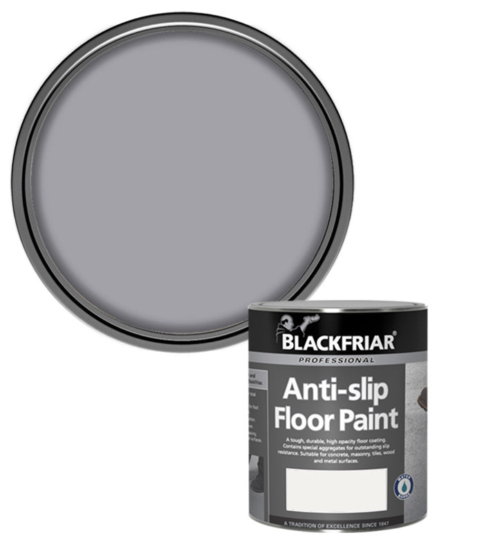 Blackfriar Anti-Slip Floor Paint - Tough and Durable - Mid Grey - 1 Litre