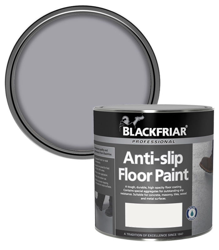 Blackfriar Anti-Slip Floor Paint - Tough and Durable - Mid Grey - 2.5 Litre