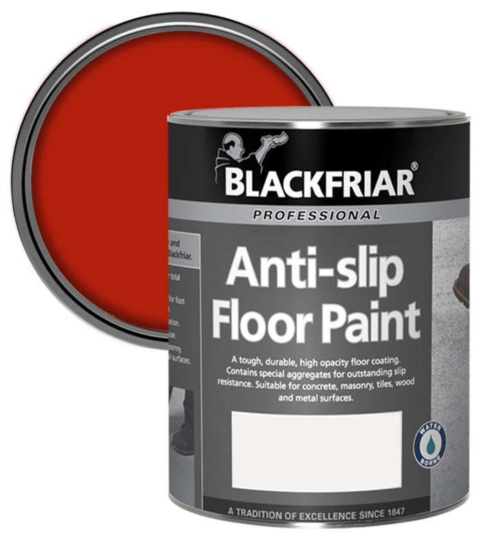 Blackfriar Anti-Slip Floor Paint - Tough and Durable - Tile Red - 5 Litre