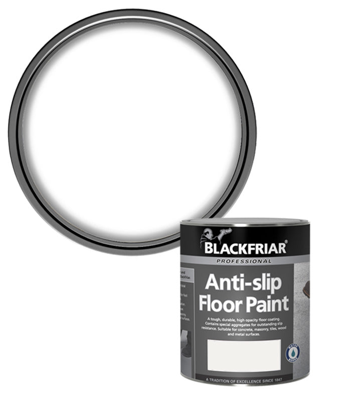 Blackfriar Anti-Slip Floor Paint - Tough and Durable - White - 1 Litre