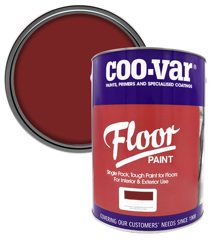 CooVar Floor Paint - Tile Red - 5 Litre