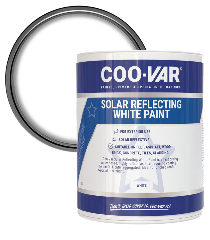 Coo-Var Solar Reflecting Paint White - 5 Litre