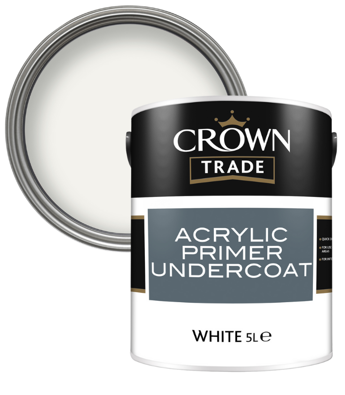 Crown Trade Acrylic Primer Undercoat - White - 5L