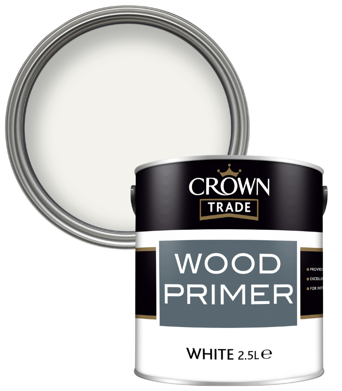 Crown Trade Wood Primer - White - 2.5L
