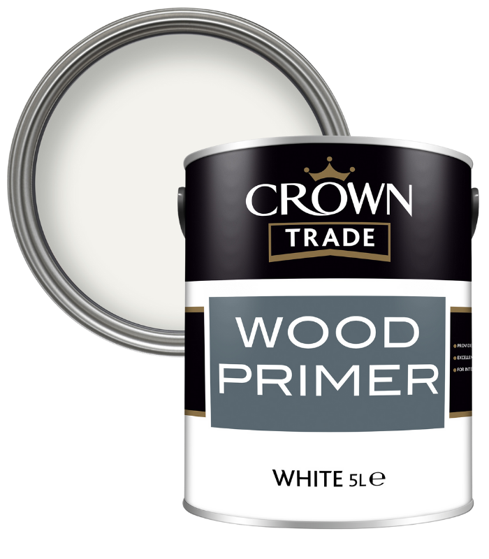 Crown Trade Wood Primer - White - 5L