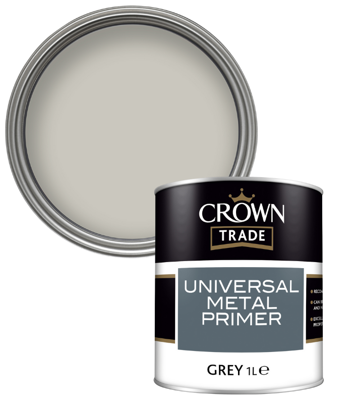 Crown Trade Universal Metal Primer - Grey - 1L