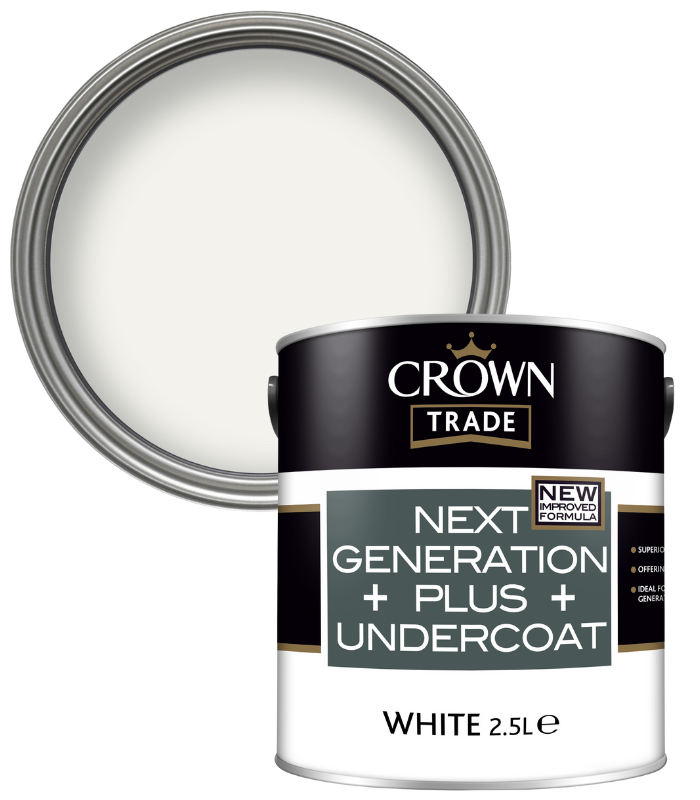 Crown Trade Next Generation Plus Undercoat - White - 2.5L