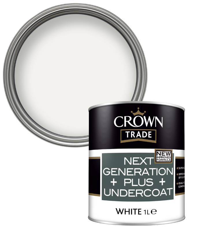 Crown Trade Next Generation Plus Undercoat - White - 1L