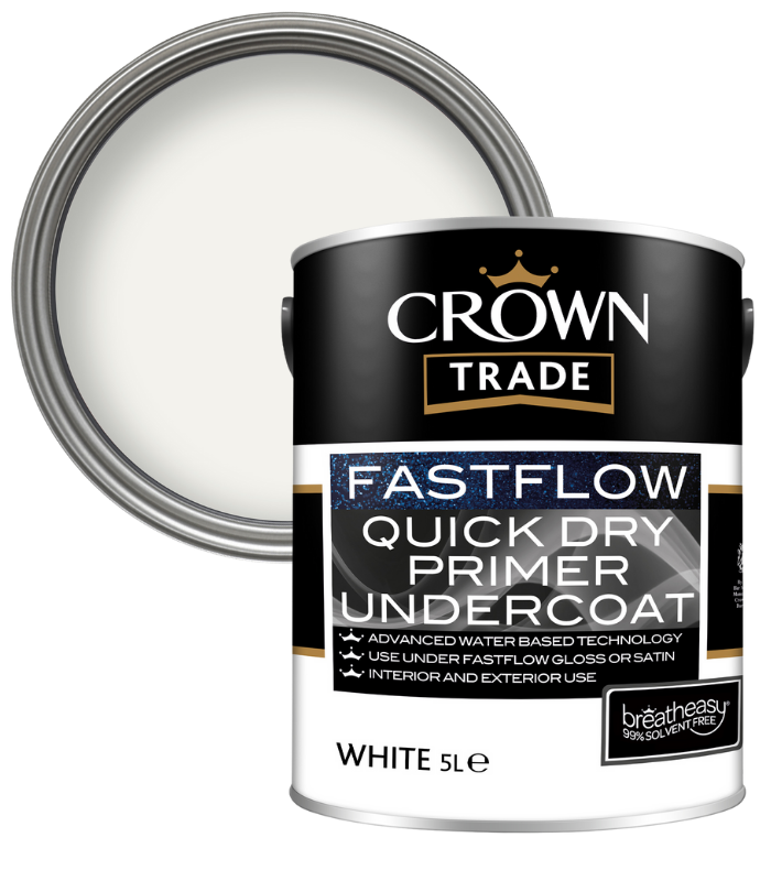 Crown Trade Fastflow Quick Dry Undercoat - White - 5L