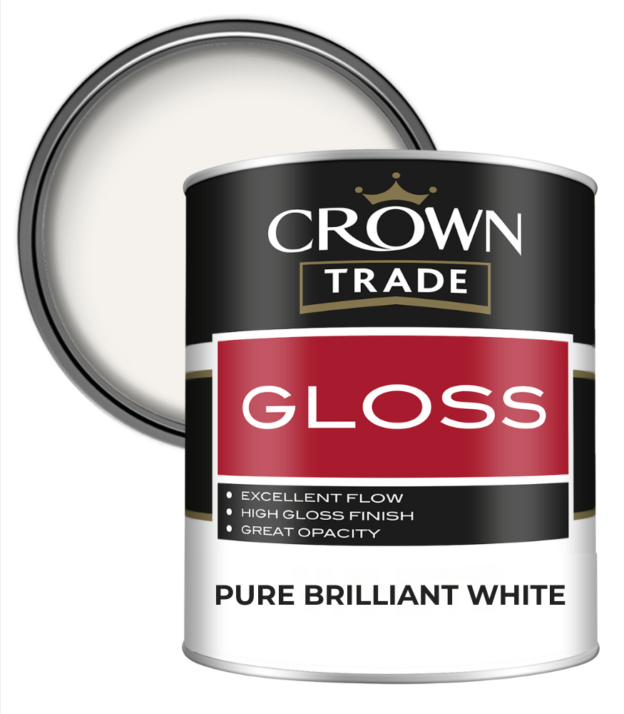 Crown Trade Gloss - Brilliant White - 5L