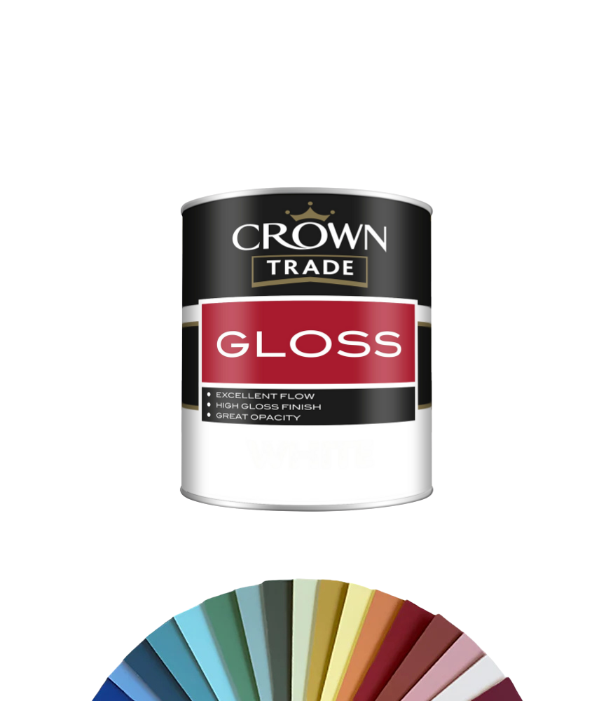Crown Trade Gloss - 1L - Tinted Colour Match