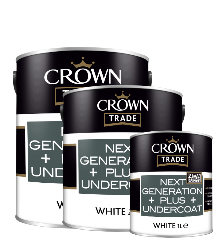Crown Trade Next Generation Plus Undercoat - White