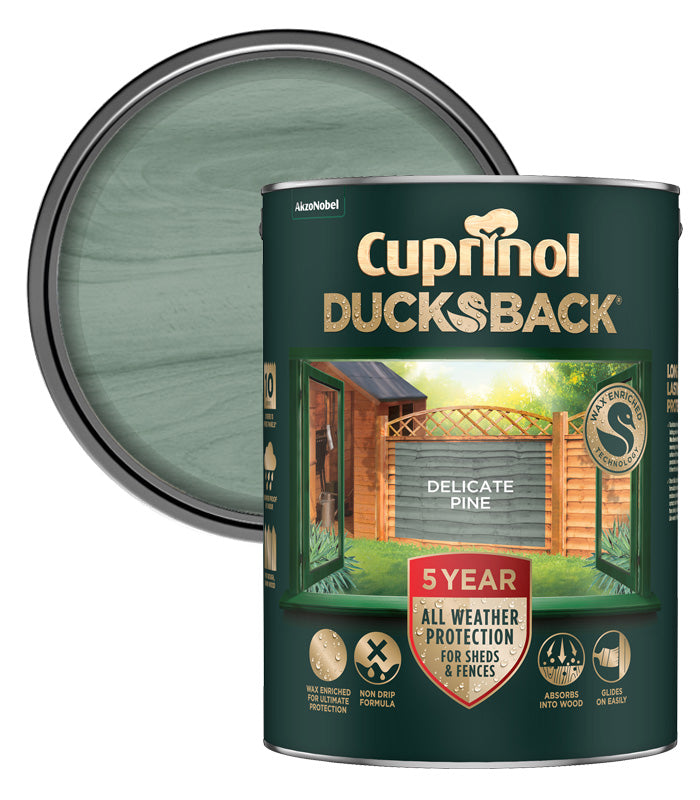 Cuprinol 5 Year Ducksback - 5L - Delicate Pine