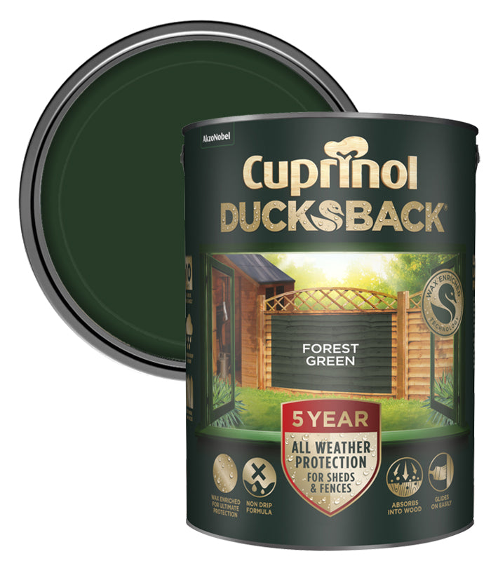 Cuprinol 5 Year Ducksback - 5L - Forest Green